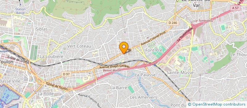 localisation de l'entreprise SIDELI à TOULON