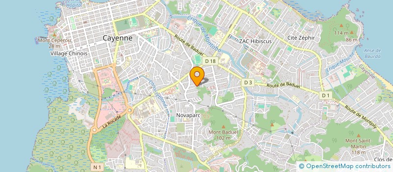 localisation de l'entreprise SIDEM  CAYENNE