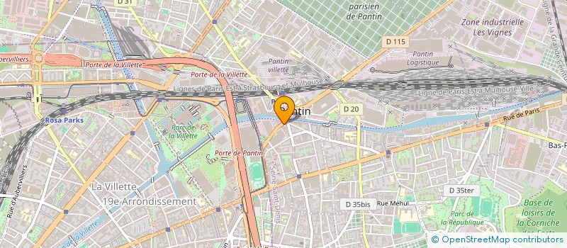 localisation de l'entreprise SIDEM  PANTIN