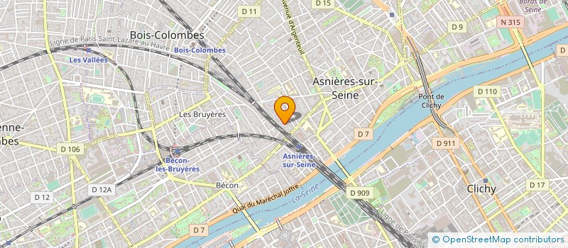 localisation de l'entreprise SIDEM DISTRIBUTION  ASNIERES-SUR-SEINE