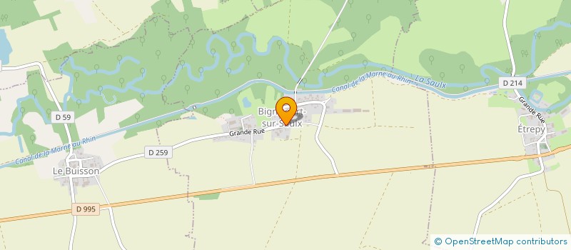 localisation de l'entreprise SIDEP DE BIGNICOURT SUR SAULX ETREPY  BIGNICOURT-SUR-SAULX