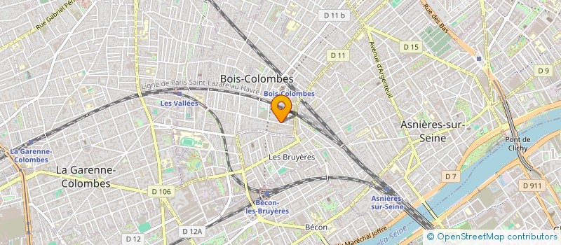 localisation de l'entreprise SIDER à BOIS-COLOMBES