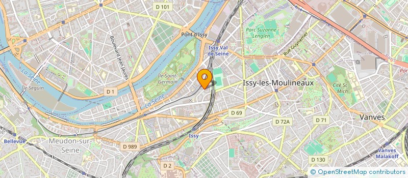 localisation de l'entreprise SIDERAL à ISSY-LES-MOULINEAUX