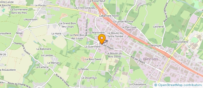 localisation de l'entreprise SIDERIS OUEST à COUERON