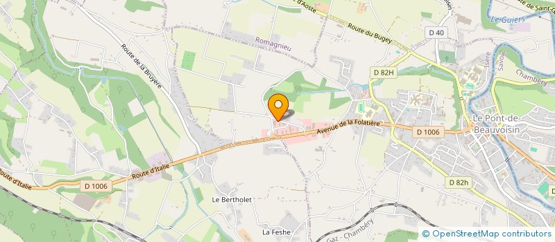 localisation de l'entreprise SIDERM  LE PONT-DE-BEAUVOISIN