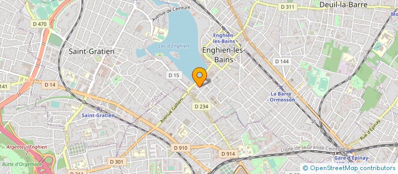 localisation de l'entreprise SIDERURGIE FORGES ET FONDERIES à ENGHIEN-LES-BAINS