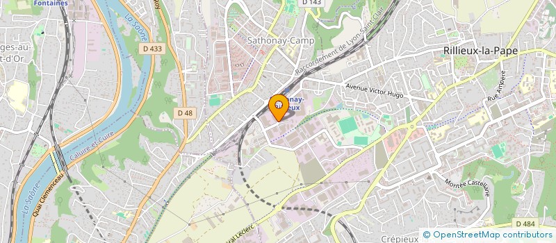 localisation de l'entreprise SIDEV à RILLIEUX-LA-PAPE