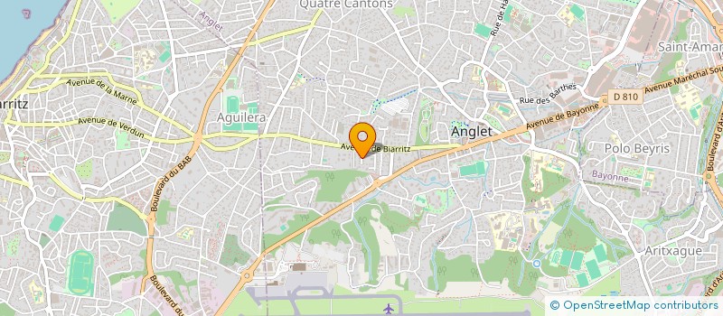 localisation de l'entreprise SIDEXAQ à ANGLET