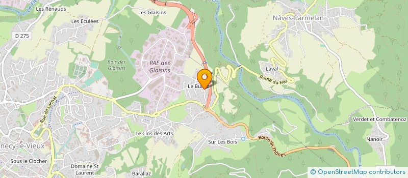 localisation de l'entreprise SIDEXPORT à ANNECY