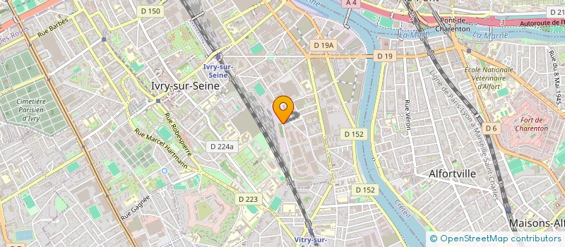 localisation de l'entreprise SIDFREM à IVRY-SUR-SEINE