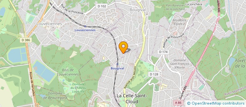 localisation de l'entreprise SIDHERIA  BOUGIVAL