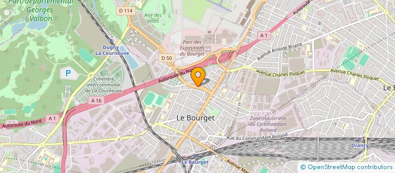 localisation de l'entreprise SIDHUELEC à LE BOURGET