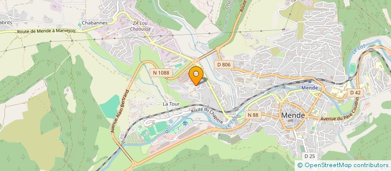 localisation de l'entreprise SIDI BRAHIM DE LA LOZERE à MENDE