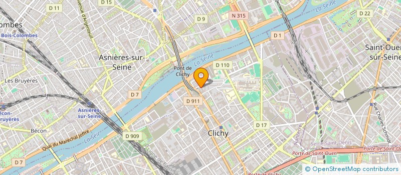 localisation de l'entreprise SIDI W.NAIM à CLICHY
