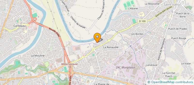 localisation de l'entreprise SIDINVEST à ALBI
