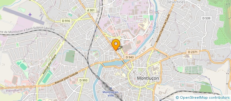 localisation de l'entreprise SIDIQI ALIMENTATION à MONTLUCON