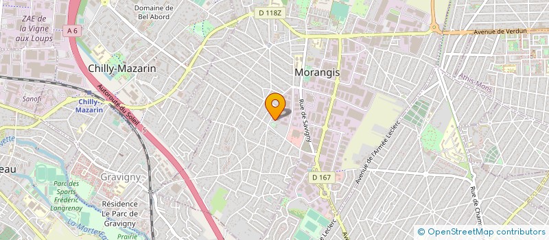 localisation de l'entreprise SIDMA à MORANGIS