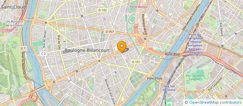 localisation de l'entreprise SIDNEY STUDIO  BOULOGNE-BILLANCOURT