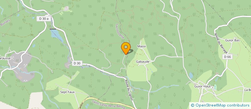 localisation de l'entreprise SIDOBRIETE  LACROUZETTE