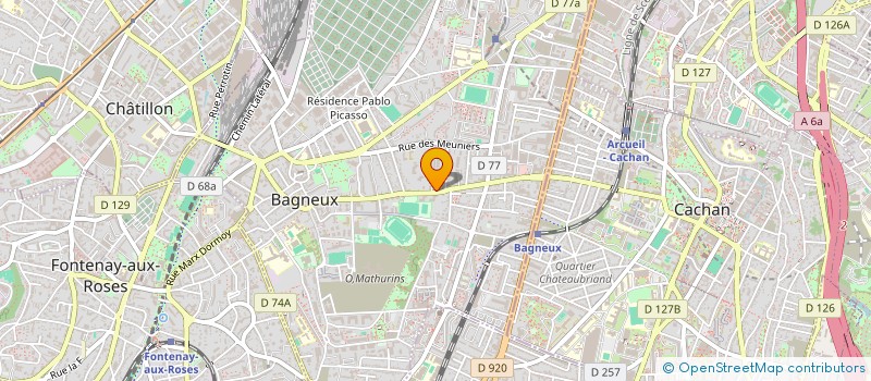 localisation de l'entreprise SIDOLENE ELECTRONIQUE à BAGNEUX