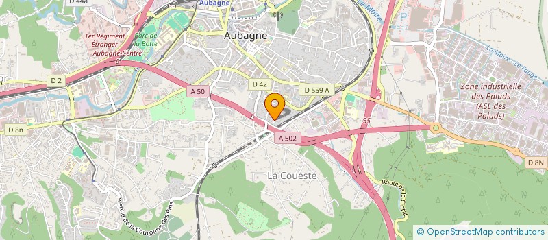 localisation de l'entreprise SIDOLLE à AUBAGNE