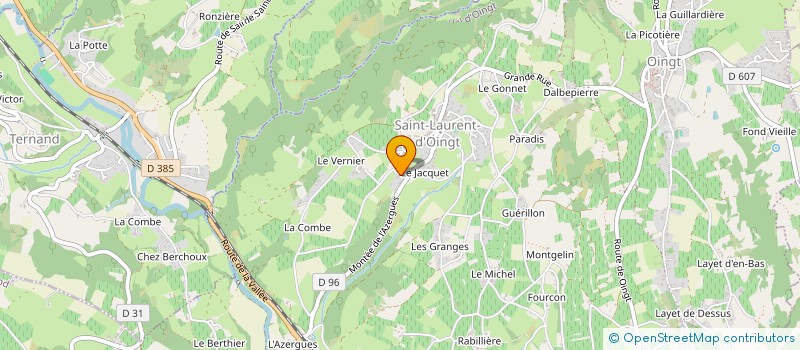 localisation de l'entreprise SIDONIE à VAL D'OINGT