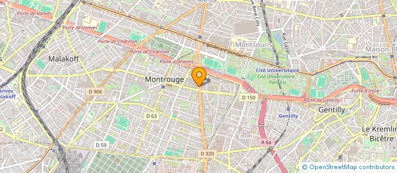 localisation de l'entreprise SIDONIE LOSSY  MONTROUGE