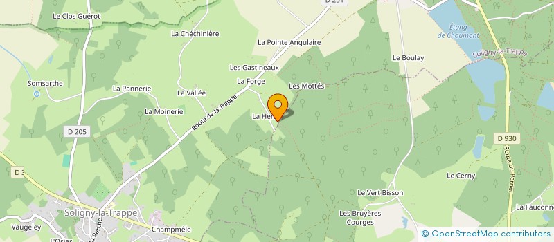 localisation de l'entreprise SIDR IMMO à SOLIGNY LA TRAPPE
