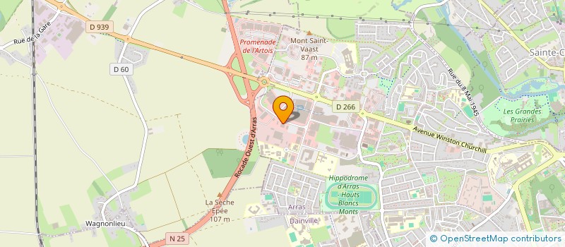 localisation de l'entreprise SIDSIM à ARRAS