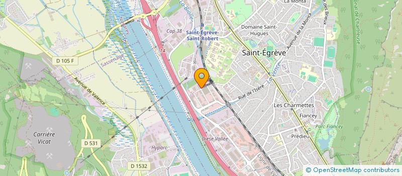 localisation de l'entreprise SIEBEC à SAINT-EGREVE