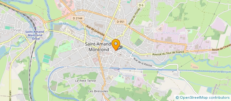 localisation de l'entreprise SIECLE DES NUAGES  SAINT-AMAND-MONTROND