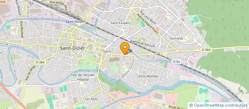 localisation de l'entreprise SIEGE 52 à SAINT-DIZIER