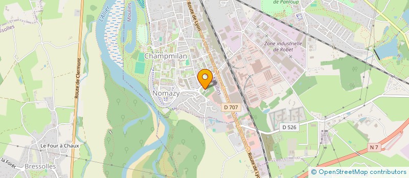 localisation de l'entreprise SIEGE CONFORT à MOULINS