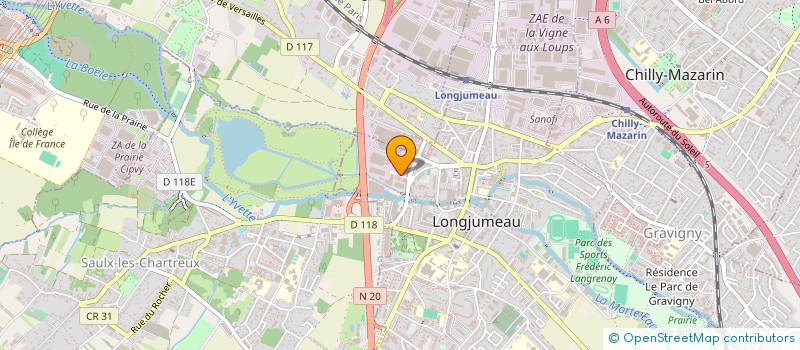 localisation de l'entreprise SIEGEC GROUPES ELECTROGENES  LONGJUMEAU