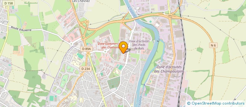 localisation de l'entreprise SIEGES 89 à AUXERRE