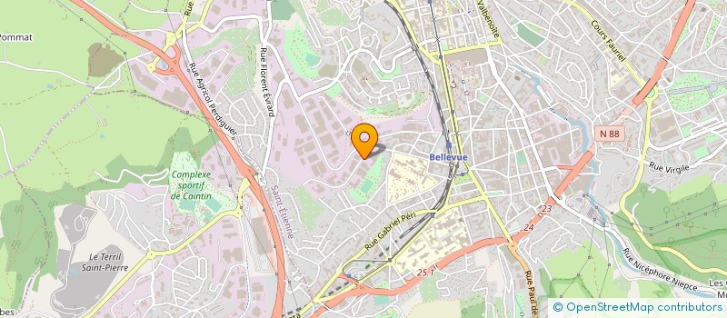 localisation de l'entreprise SIEGES CONFORT DS SA à SAINT-ETIENNE