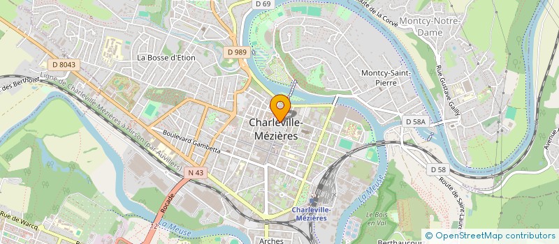 localisation de l'entreprise SIEGES ET MEUBLES DE FRANCE à CHARLEVILLE-MEZIERES