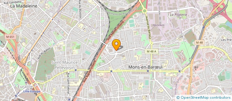 localisation de l'entreprise SIEGES OSSART à MONS-EN-BARŒUL