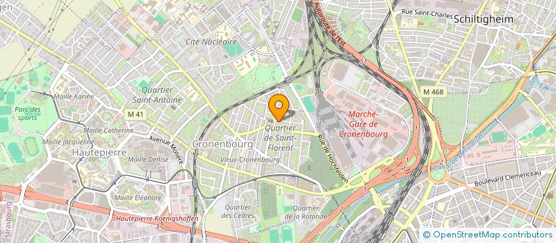 localisation de l'entreprise SIEL à STRASBOURG