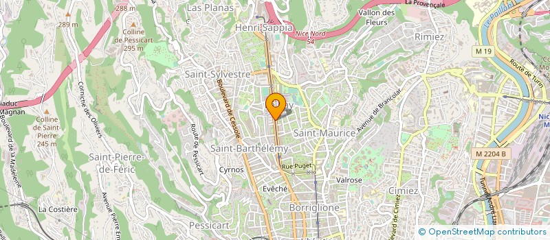 localisation de l'entreprise SIEL BLEU à NICE