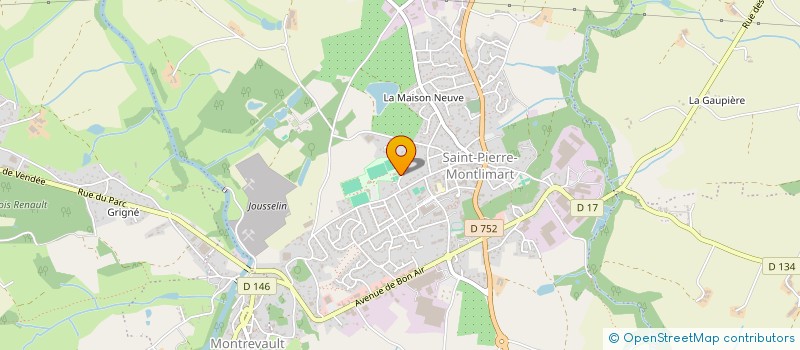 localisation de l'entreprise SIELB à MONTREVAULT-SUR-EVRE