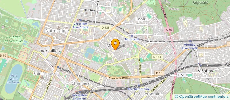 localisation de l'entreprise SIERAM à VERSAILLES