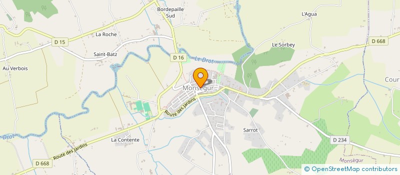 localisation de l'entreprise SIERAPHEN  MONSEGUR