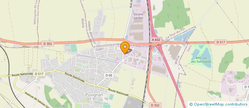 localisation de l'entreprise SIERGIE  PUSIGNAN