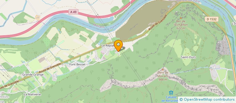 localisation de l'entreprise SIERRA BF  SAINT-QUENTIN-SUR-ISERE