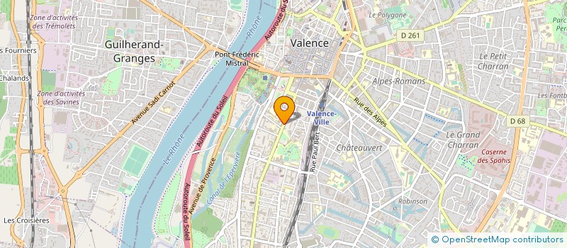localisation de l'entreprise SIF à VALENCE