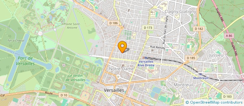 localisation de l'entreprise SIF à VERSAILLES