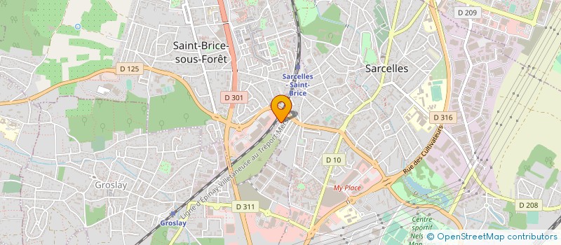 localisation de l'entreprise SIF-SERRURIER à SARCELLES