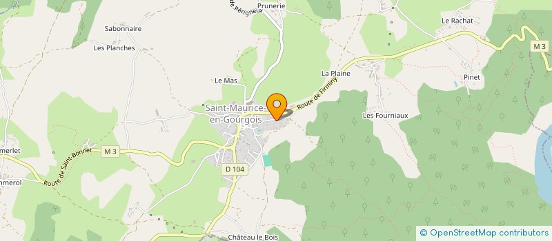 localisation de l'entreprise SIFAM  SAINT-MAURICE-EN-GOURGOIS