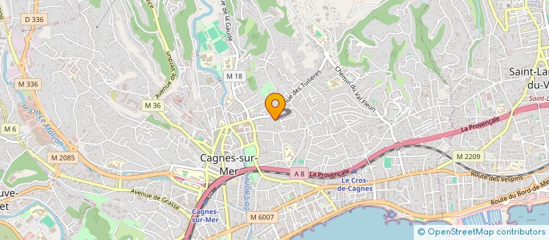 localisation de l'entreprise SIFAM INVEST IMMO à CAGNES-SUR-MER